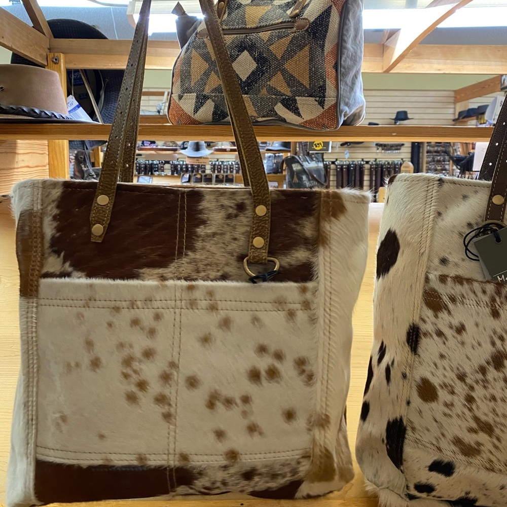 Myra hairon pocket tote bag (S-0722) - Picture 2 of 6